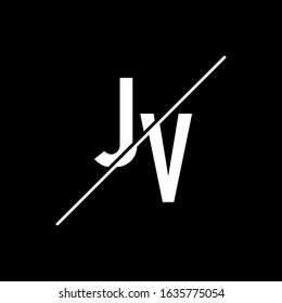 JV Letter Logo Design Template