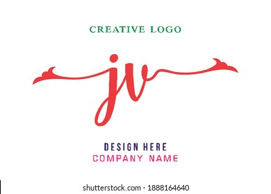 JV lettering logo is simple, easy to understand and authoritative