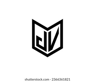 JV Logo design vector template