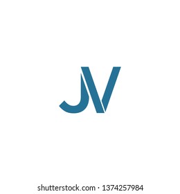 Jv Logo Vector Your Business Stock Vector (royalty Free) 1374257984 