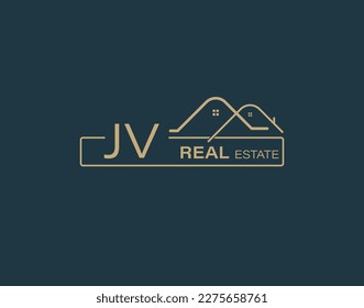 JV Real Estate  Consultants Logo Design Vectors images. Luxury Real Estate Logo Design