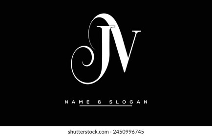 JV, VJ Abstract Letters Logo Monogram