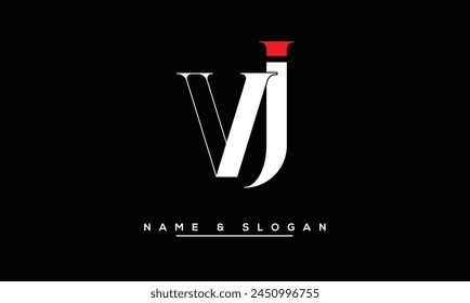 JV, VJ Abstract Letters Logo Monogram