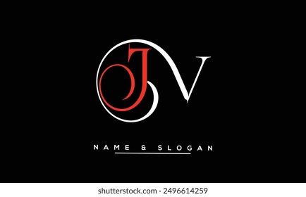 JV, VJ Abstract Letters Logo Monogram