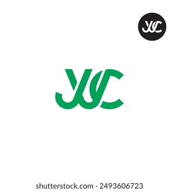 Diseño de monograma de letra de logotipo JVC
