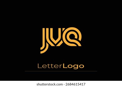 JVE Creative Unique Modern Letter Logo Design. Elegant Monogram Logo Design with Decorative Elements and Typography