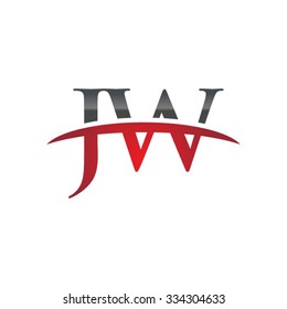 JW initial company red swoosh logo