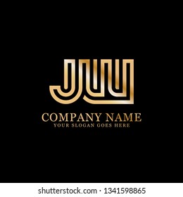 JW initial Letter logo, logo monogram, clean and modern design