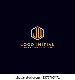 JW Letter Initial icon / Monogram.- Vector inspirational logo design - Vector