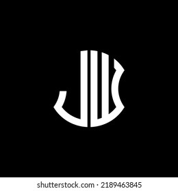JW letter logo creative design with vector graphic, Abc simple and modern logo design.