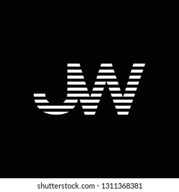 Jw Logo Letter Initial Designs Templete Stock Vector (Royalty Free ...