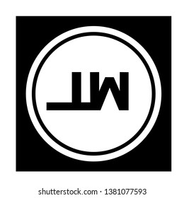 JW Logo Letter Vector Illustration