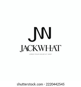 JW monogram minimal logo design