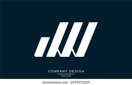 JW, WJ Abstract Letters Logo Monogram Symbol Icon