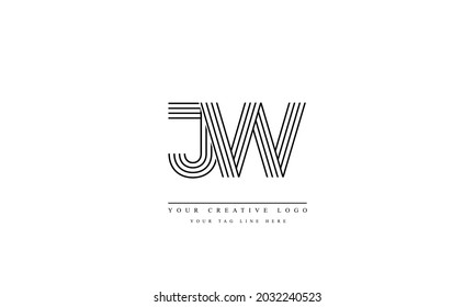 Abstrakte Vorlage des JW WJ-Vektorlogos