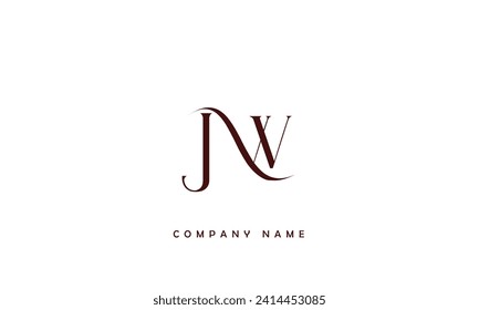 JW, WJ, Alphabets Letters Logo Monogram
