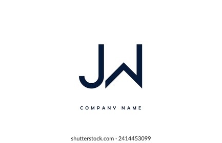 JW, WJ, Alphabets Letters Logo Monogram