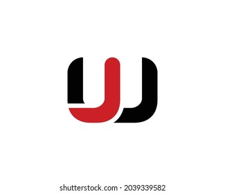 Jw Wj Logo Design Vector Template Stock Vector (Royalty Free ...