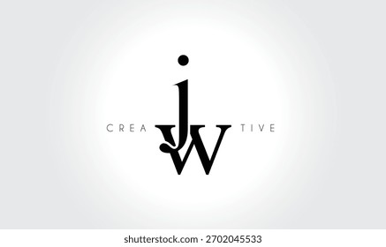 JWjw Elegant Serif Monogram Logo – Luxury Lowercase Typographic Lettermark for Modern Branding