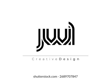 JWL Criativo Único Moderno Carta Logo Design. Elegante Monograma Logo Design com elementos decorativos e tipografia