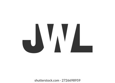 Diseño del logotipo de JWL. Letra inicial J W L estilo de letra en negrita para startups tecnológicas, consultoría, marca corporativa. Nombre creativo de la empresa, titulares de la tipografía, identidad, logotipo de moda. Ilustración vectorial.