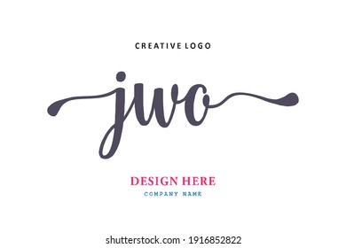 JWO lettering logo is simple, easy to understand and authoritative