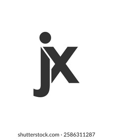 JX creative geometric initial based modern and minimal logo. Letter j x trendy fonts. Universal professional elegant techno vector design.