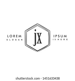 JX Initial beauty monogram logo vector
