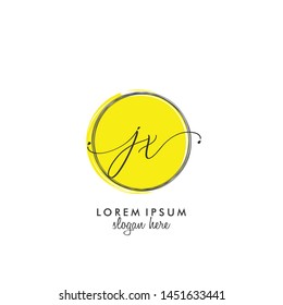 JX Initial beauty monogram logo vector