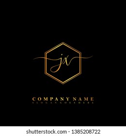 JX Initial luxury handwriting logo vector