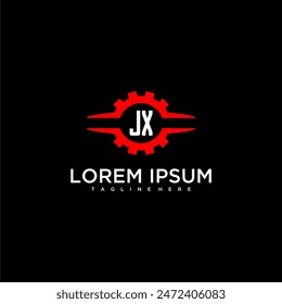 JX initial monogram for automotive logo design vector