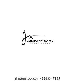 
Jx Initial Signature Logo, Vektordesign