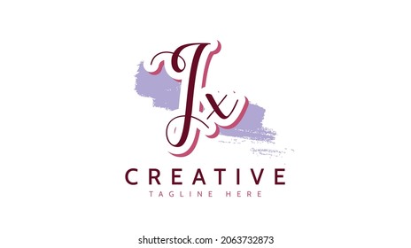 Jx-Initialen, Logo-Vektorgrafik