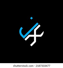 JX letter logo creative design with vector graphic