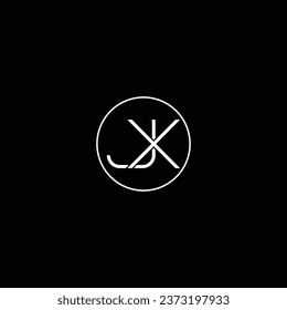 JX letter logo creative design with vector graphic JX simple and modern logo