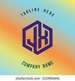 El logotipo de la inscripción JX es sencillo, fácil de entender y autoritario