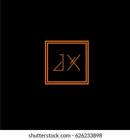 jx logo letter initial, Abstract Polygonal Background Logo, design for Corporate Business Identity,flat icon, Alphabet letter