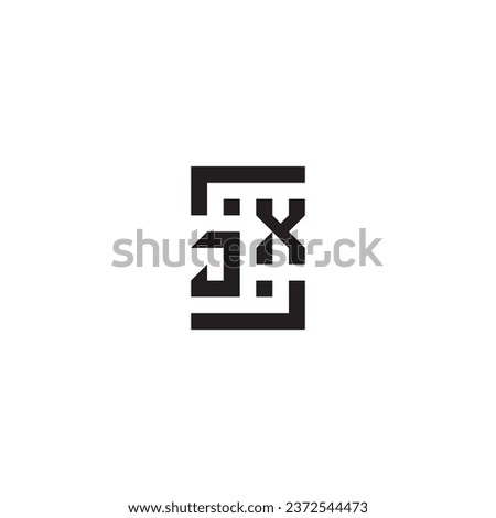 JX square concept retro logo in high quality professional design that will print well across any print media