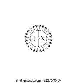 JX wedding concept floral in high quality professional design that will print well across any print media