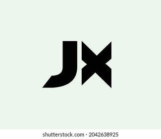 JX XJ logo design vector template