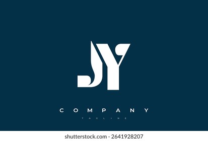 JY Abstract Geometric Logo Design. Modern and elegant logo design with simplistic typography elements, showcasing branding excellence.