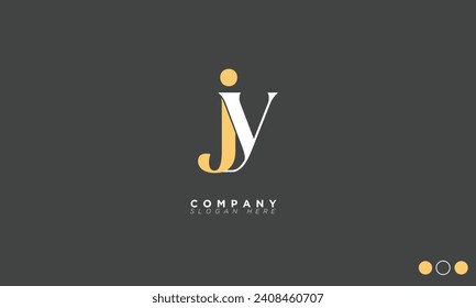 JY Alphabet letters Initials Monogram logo YJ, J and Y