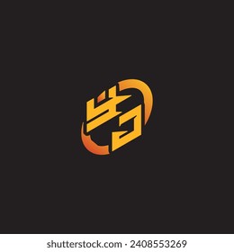 JY combination letter unique initials logo esport for gaming team, youtube, twitch