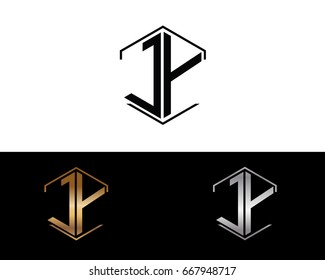 JY hexagon shape initial letter logo


