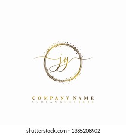 JY Initial luxury handwriting logo vector