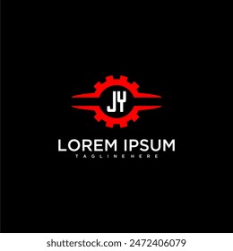 JY initial monogram for automotive logo design vector