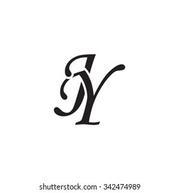 Jy Initial Monogram Logo Stock Vector (Royalty Free) 342474989 ...