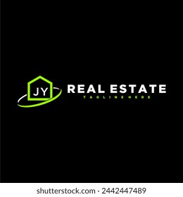 JY initial monogram logo for real estate design