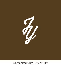 JY Letter creative square background 
