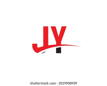 Plantilla de diseño de logotipo inicial de la carta JY